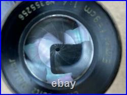 Leica 9cm F/4 Elmar Leitz M39 Screw mount 90mm Black Lens #355256
