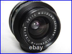 Leica Elmarit-R 35mm f2.8 + HOOD Paraluce Leitz R6 R7 R8 R9 R4 Excellent Cond