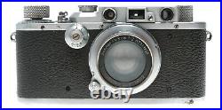 Leica III Chrome RF camera Leitz Summar 5cm 12 lens 2/50mm Xtras