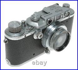 Leica III Chrome RF camera Leitz Summar 5cm 12 lens 2/50mm Xtras