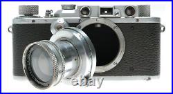 Leica III Chrome RF camera Leitz Summar 5cm 12 lens 2/50mm Xtras