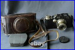 Leica III Schwarz Black ser 119949 + Leitz Elmar nickel 50mm F3.5