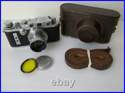 Leica IIIa Camera with Flash Sync & Leitz Summar 5cm f/2 Lens