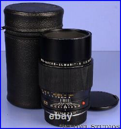 Leica Leitz 100mm Apo-macro-elmarit-r F2.8 11352 Black 3cam R Lens +caps +case