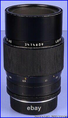 Leica Leitz 100mm Apo-macro-elmarit-r F2.8 11352 Black 3cam R Lens +caps +case