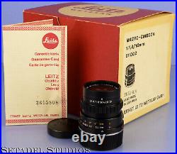 Leica Leitz 10mm Macro-cinegon F1.8 21002 Leicina Special M Lens +box +caps