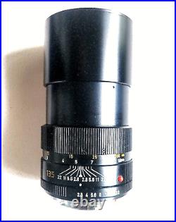 Leica Leitz 135 MM F/2.8 Elmarit R Lens. Version 11 Type. In Minty Condition