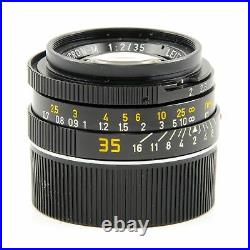 Leica Leitz 35mm F2 Summicron-m Black 4th Version King Of Bokeh Box 11310 #3293