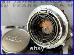 Leica Leitz 35mm f/2 Summicron M Chrome Lens Canada 8 Elements 1959 SAWOM RARE