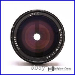 Leica Leitz 50mm F1.0 Noctilux-M E60 #11821 with Caps & Case Shooter's Dream
