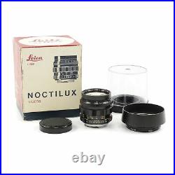 Leica Leitz 50mm F1.2 Noctilux + 12503 Hood + Box Extremely Rare 11820 #2963