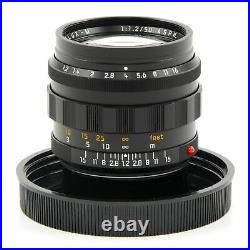 Leica Leitz 50mm F1.2 Noctilux-m Asph Black + Box 11686 #3396