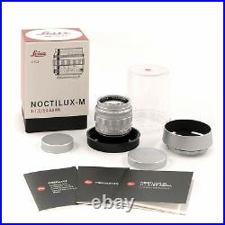 Leica Leitz 50mm F1.2 Noctilux-m Asph Silver Box Rare Make An Offer 11702