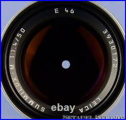 Leica Leitz 50mm Summilux-m F1.4 Chrome 11855 Pre Asph M Lens Brass +caps Mint