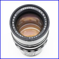 Leica Leitz Canada Summicron 90mm F/2 Lens