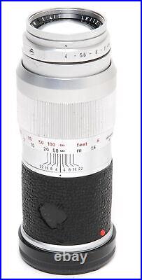 Leica Leitz Elmar 4/135mm lens with caps