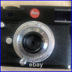 Leica Leitz Elmar 50mm F/3.5 Lens L39 Screw Mount Rare Red Scale Diamond