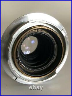Leica Leitz Elmar 5cm 50mm f/2.8 M Collapsable Rangefinder Lens Caps & Shade