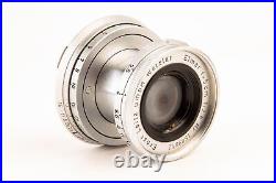 Leica Leitz Elmar 5cm 50mm f/2.8 Rangefinder Lens in Case for M Mount V29