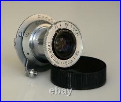 Leica Leitz Elmar 5cm 50mm f3.5 M39 LTM Lens in Excellent condition