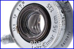 Leica Leitz Elmar 5cm F3.5 L mount LMT L39 50mm Excellent++++ from Japan#231409