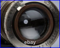 Leica Leitz Hektor 50mm 5cm F2.5 non serial Lens Nickel L39 1928 TESTED
