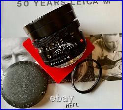 Leica Leitz Late 90mm f/2 Summicron-R Mount Lens 3-Cam Canada #11219 EX 80s Cine