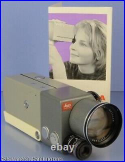 Leica Leitz Leicina 8mm Movie Camera +variogon 8-48mm F1.8 Lens +brochure Nice