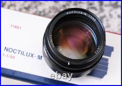 Leica / Leitz Noctilux-M 50mm F1 VII E60 La Collectible (Yr. 1982-Canada)