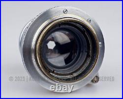 Leica Leitz Summar 50mm 5cm F2 Lens chrome L39 LTM collapsibe + Filter TESTED