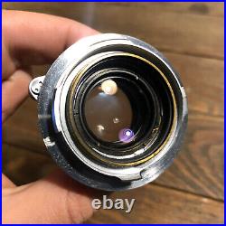 Leica Leitz Summicron 50mm 5cm F2 Lens chrome M mount collapsibe READ