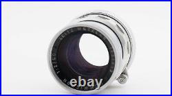 Leica Leitz Summicron-M 50mm F2 Rigid Lens-Silver Chrome Red Scale-YYE CLA