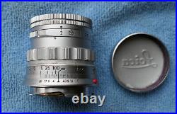 Leica Leitz Summicron M 5cm 50mm F/2 E39 Lens Silver Rigid Late Ver