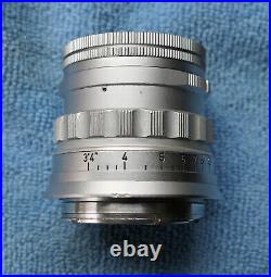 Leica Leitz Summicron M 5cm 50mm F/2 E39 Lens Silver Rigid Late Ver