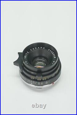Leica Leitz Summicron-m 35mm f2 Canada Version with Leitz Lense Hood ND Filter