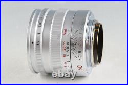 Leica Leitz Summilux 50mm F/1.4 for Leica L39 CLA By Kanto Camera #50499 L1