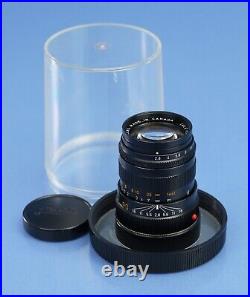 Leica Leitz Tele-elmarit-m 90mm F2.8 Thin Version 2 Elc Canada 11800 Lens +box