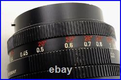 Leica Leitz Wetzlar ELMARIT-R 28mm f/2.8 Lens 3 cam Near Mint- withLens Hood
