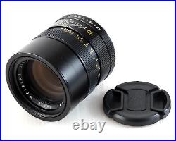 Leica Leitz Wetzlar Elmarit-R 90mm f/2.8 3 cam MF Portrait Lens with Leather Case