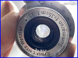 Leica Leitz Wetzlar Summaron 35mm f/3.5 Screw Mount Ltm