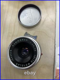 Leica Leitz Wetzlar Summaron-M 35mm F/2.8 35/2.8 Lens Chrome #1628629