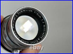 Leica Leitz Wetzlar Summicron M 50mm F2 Rigid Lens CLAd DAG