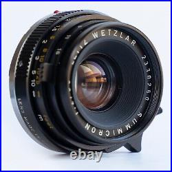 Leica Leitz Wetzlar Summicron-M f/2 35mm Germany Lens 2nd Ver. Leica-M mount Exc