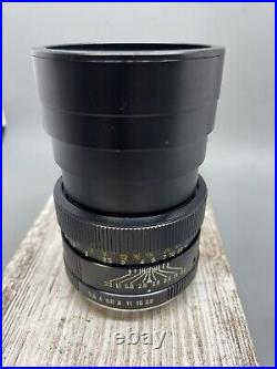 Leica Leitz Wetzler Elmarit-R 90mm f/2.8 Camera Lens, 1960's Germany