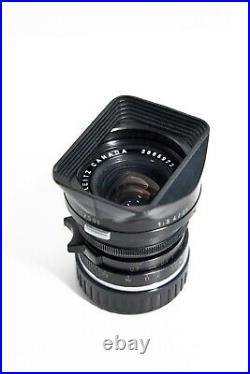 Leica M 28mm f/2.8 Lens ELMARIT-M Leitz Canada ver. II 1978 with original hood