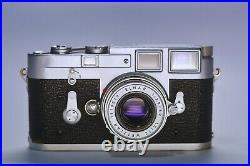 Leica M3 double stroke Camera With 50mm Leitz Elmar Lens