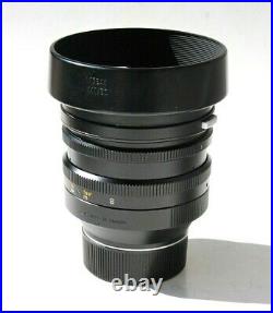 Leica Noctilux-M 50mm f/1.0 E60 Leitz Lens 11821 with Shade 12544, Caps, Exc