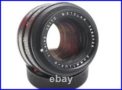 Leica R Leitz Summilux-R 50mm F1.4 2 Cam Lens 11875 Hood, VII Filter, BOX, MINT