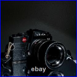 Leica R4 SLR film camera with Leitz Wetzlar Elmarit-R 90mm 2.8 lens