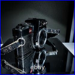 Leica R4 SLR film camera with Leitz Wetzlar Elmarit-R 90mm 2.8 lens